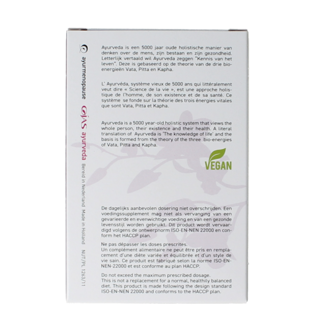 Ojas Ayurmenopause 60 Vegetarische capsules