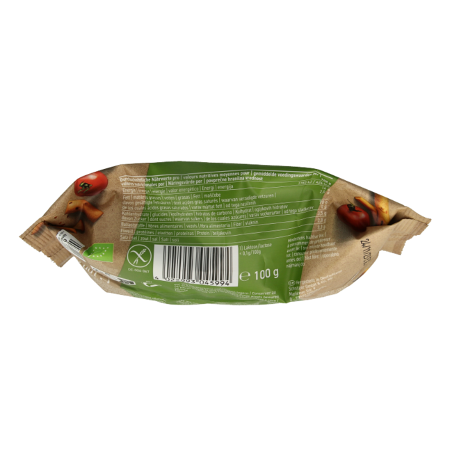 Schnitzer Grissini tomato gluten-free organic 100 Gram