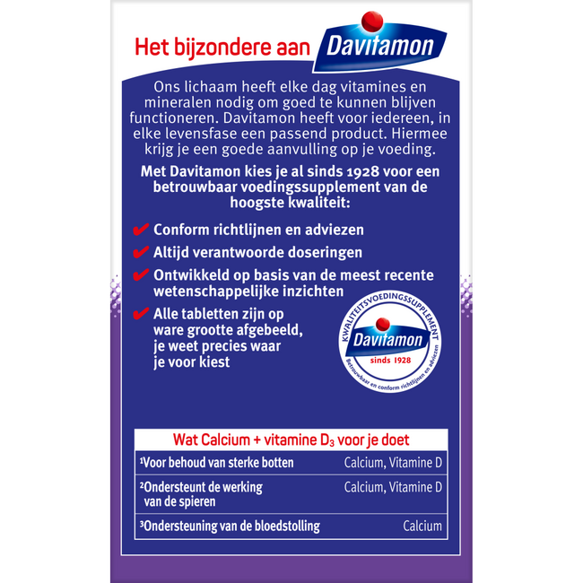 Davitamon Calcium & D3 Minze 60 Kautabletten