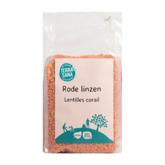 TerraSana Linzen rood bio 500 Gram