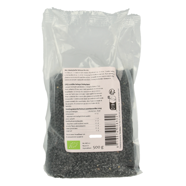TerraSana Lentejas beluga bio 500 gramos