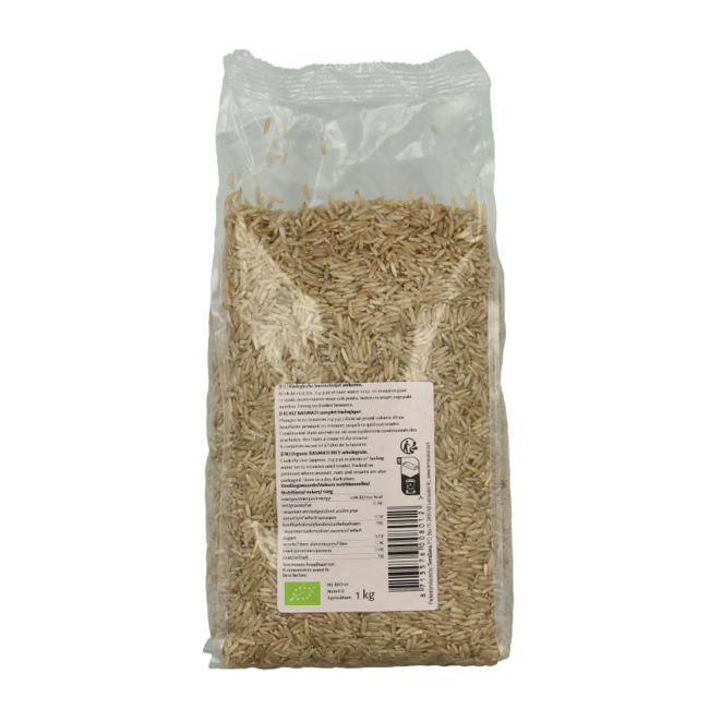 Bio Basmati Reis braun 1 Kilogramm
