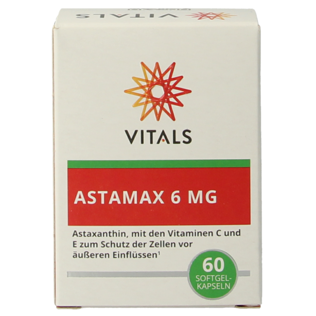 Astamax 6 mg 60 cápsulas blandas
