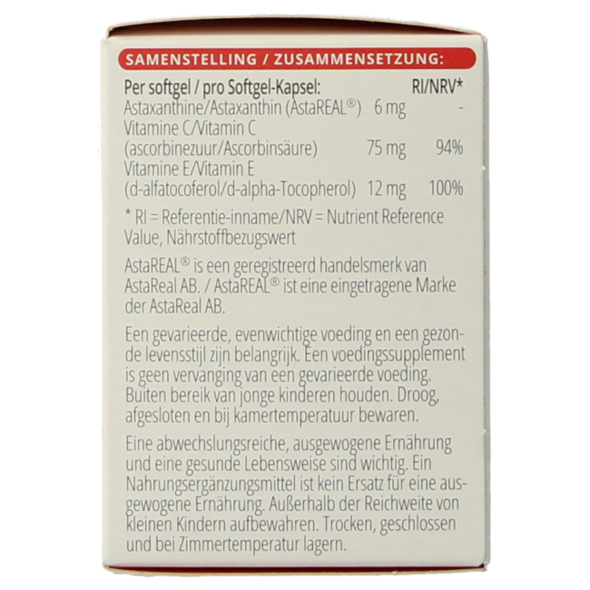 Astamax 6 mg 60 cápsulas blandas