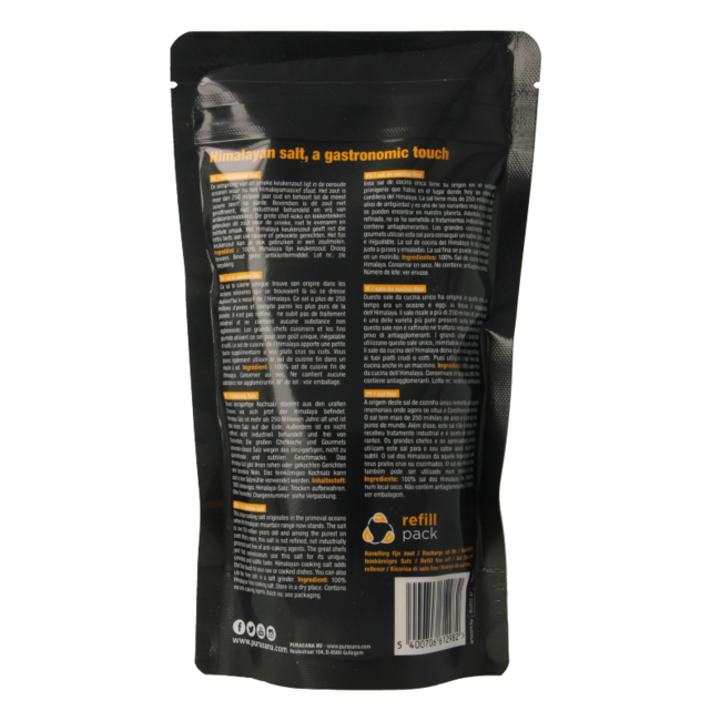 Himasala Speisesalz fein Nachfüllpack 500 Gramm