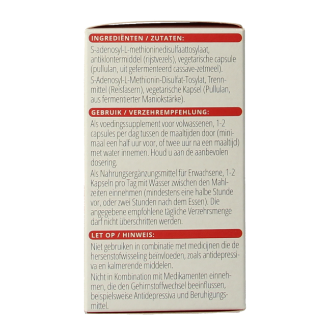 Vitals SAMe 200mg 60 cápsulas vegetales