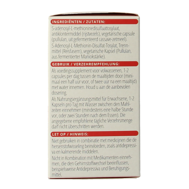 Vitals SAMe 200mg 60 Vegetarische capsules