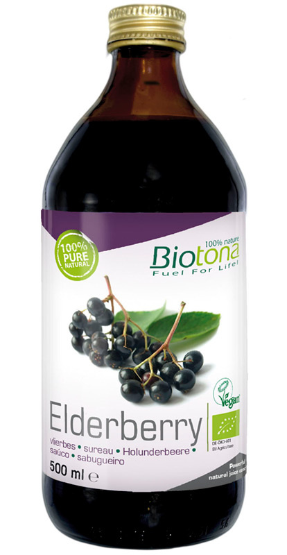 Biotona Concentrato di Sambuco Biologico Biotona 500 Millilitri