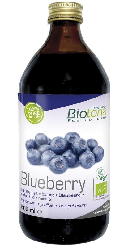 Biotona Concentrato di Mirtillo Blu Biologico Biotona 500 Millilitri