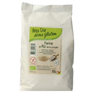Ma Vie Sans Ma Vie Sans Organic Semi-Wholemeal Rice Flour Gluten-Free 500g