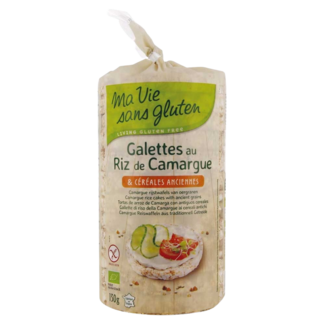 Ma Vie Sans Tortitas de arroz Camargue de cereales ancestrales sin gluten bio 130 gramos