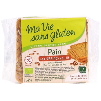 Ma Vie Sans Ma Vie Sans Pan con semillas de lino - sin gluten - bio 375 g