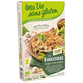 Ma Vie Sans Ma Vie Sans Champignonburger kikkererwt glutenvrij 2x100g bio 2 Stuks