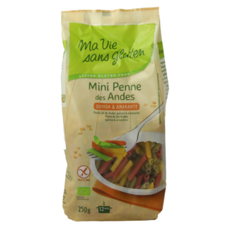 Ma Vie Sans Mini penne tricolor sin gluten bio 250 gramos