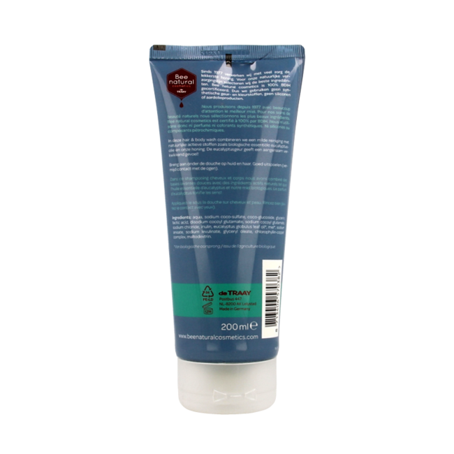 Traay Bee Honest Gel douche et shampoing homme eucalyptus 200 ml
