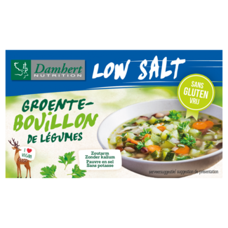 Damhert Damhert Vegetable Bouillon tablet low-salt 64 Gram