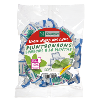 Damhert Damhert Sugar-Free Mint Sweets 100 Gram