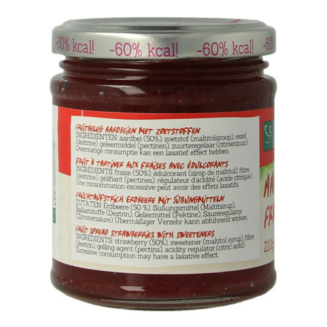 Damhert Confitura de fresa low carb 210 gramos