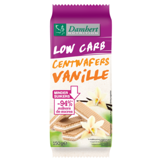 Damhert Damhert Centwafers vanille faible en glucides 150 Grammes