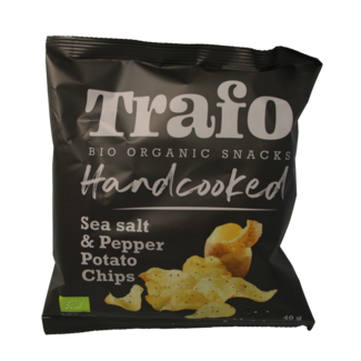 Trafo Trafo Chips cocinadas a mano sal y pimienta bio 40 gramos