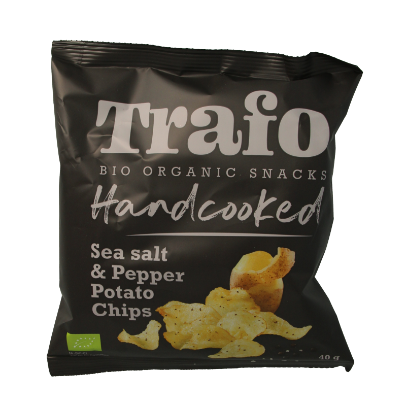 Trafo Chips cotti a mano sale e pepe bio 40 Grammi