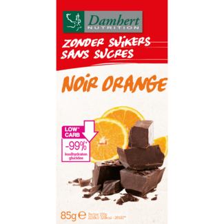 Tablette de chocolat noir orange 85 g