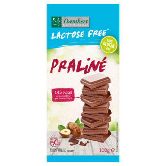 Damhert Damhert Tableta de chocolate praliné sin gluten y sin lactosa 100 gramos