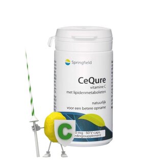 Springfield Springfield Cequre 500mg vitamine C 60 Vegetarische capsules