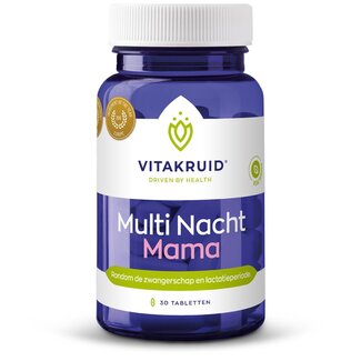 Vitakruid Multi Nacht Mama 100% Vegan 30 comprimés