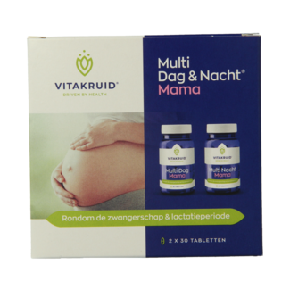 Vitakruid Multi Día y Noche Mamá 100% Vegano 2 x 30 60 Comprimidos