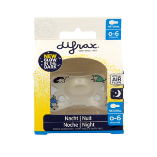 Difrax Natural dummy 0-6 months night 1 piece