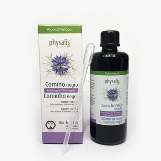 Physalis Physalis Olio di Cumino Nero Biologico 100 Millilitri