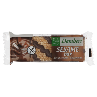 Damhert Damhert Sesambar chocolade glutenvrij 45 Gram