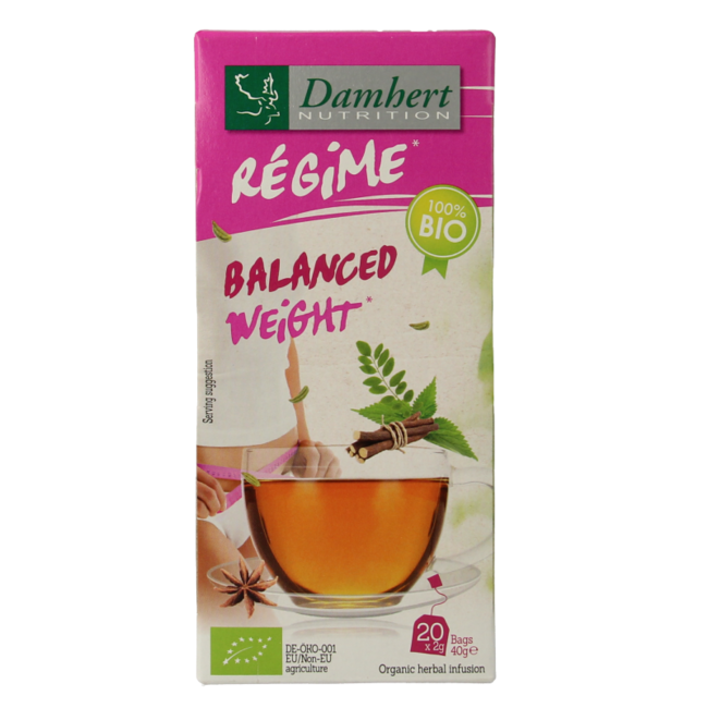 Tea Time Ideal Weight Organic Tea 20 Sachets