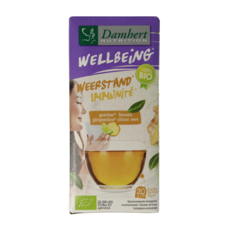 Damhert Damhert Tea time té de jengibre y lima bio 20 bolsitas