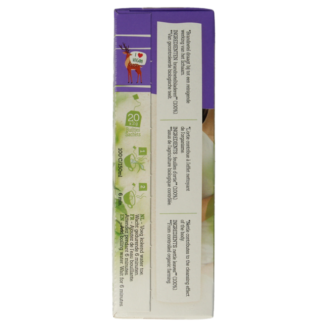 Té de ortiga bio Damhert 20 bolsitas