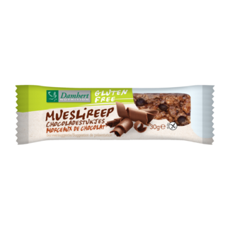 Damhert Damhert Mueslireep chocolade glutenvrij 30 Gram