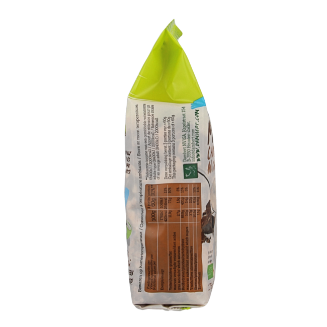 Damhert Muesli de chocolate sin gluten bio 175 gramos