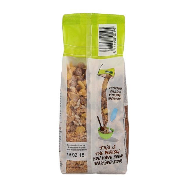 Damhert Muesli de chocolate sin gluten bio 175 gramos