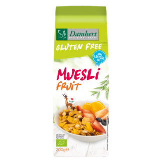 Damhert Damhert Muesli frutta e noci senza glutine bio 200 Grammi