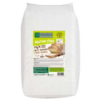 Damhert Damhert Mezcla para pan blanco sin gluten 5 Kilogramos
