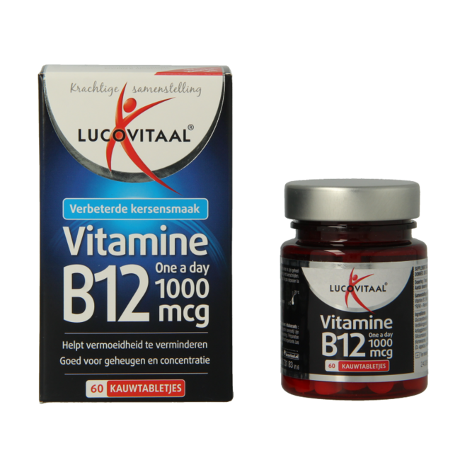 Vitamina B12 1000mcg 60 comprimidos masticables