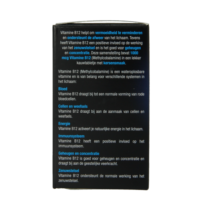 Vitamina B12 1000mcg 60 comprimidos masticables