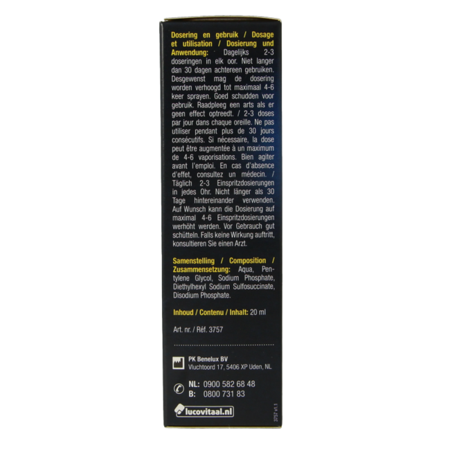 Lucovitaal Spray do uszu 20 mililitrów