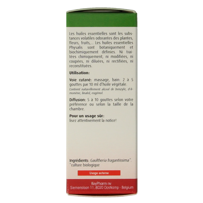 Physalis Organic Wintergreen 10 Millilitre