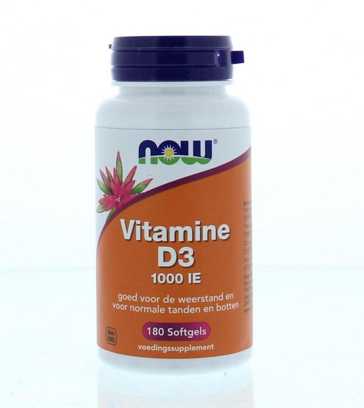 NOW Vitamina D3 1000 UI Softgel | Supporto Immunitario e Osseo