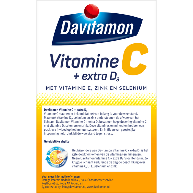 Davitamon Vitamine C à libération prolongée 42 comprimés