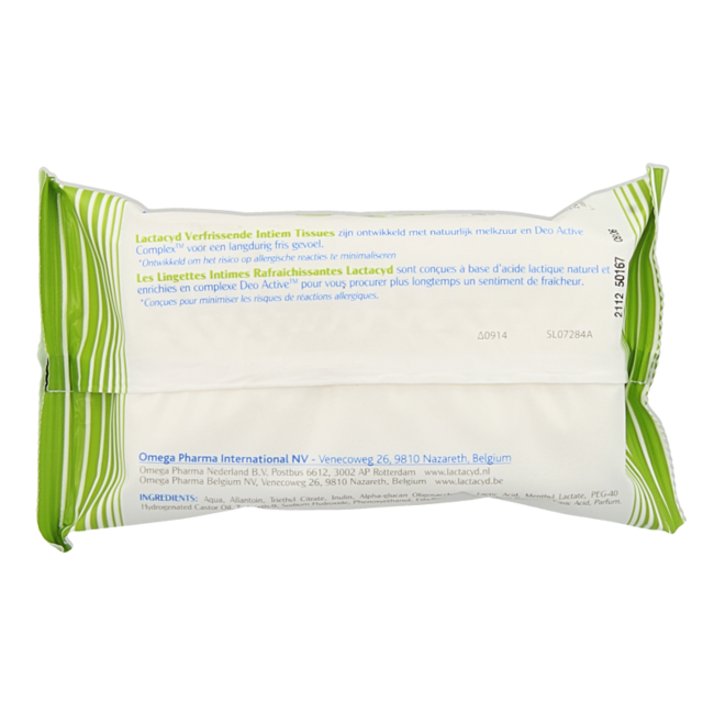 Lactacyd Refreshing Wipes 15 Pack