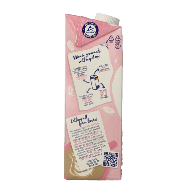 Isola Bio Bebida de almendra barista bio 1 litro