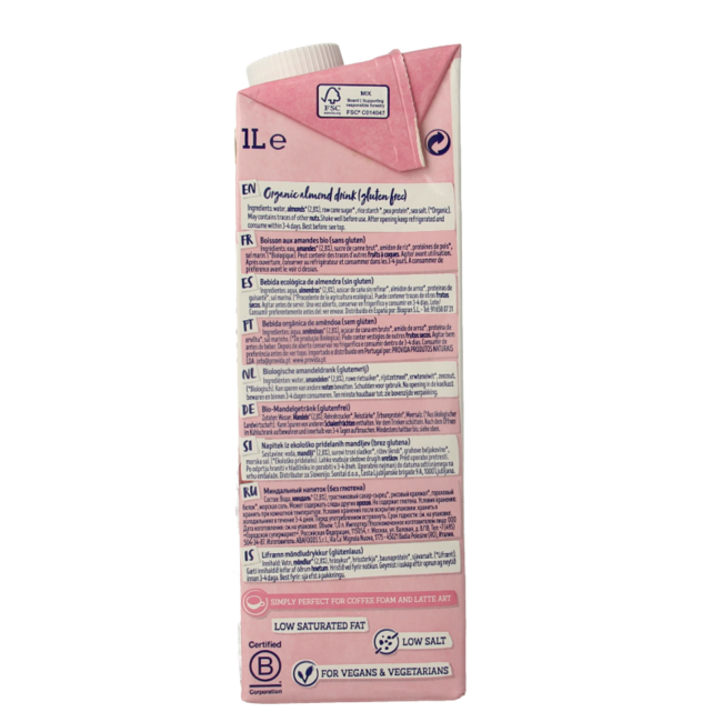 Isola Bio Amande Barista Bio 1 Litre